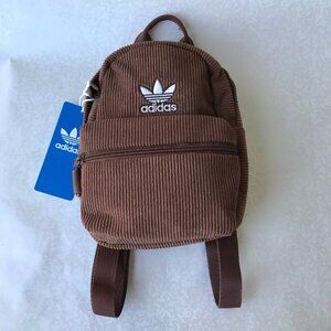 adidas  Corduroy Trefoil 2.0 Mini Backpack  Preloved Brown